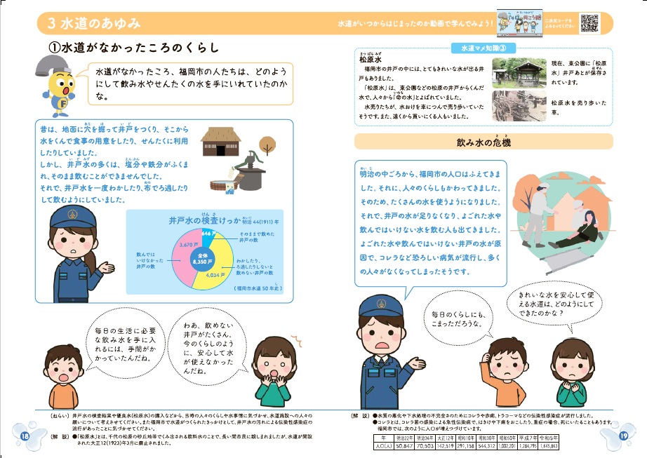 パンフレット「水とわたしたち」の18.19ページの画像データ
