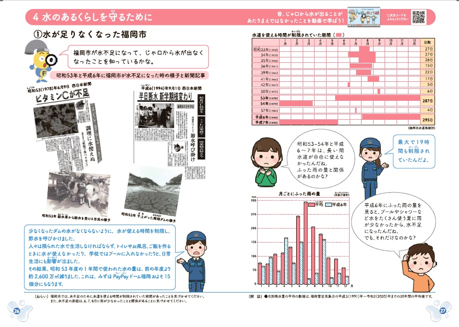パンフレット「水とわたしたち」の26.27ページの画像データ