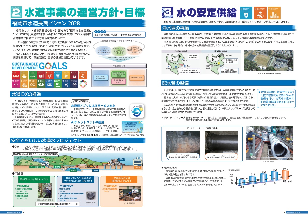 水道事業の運営方針・目標等