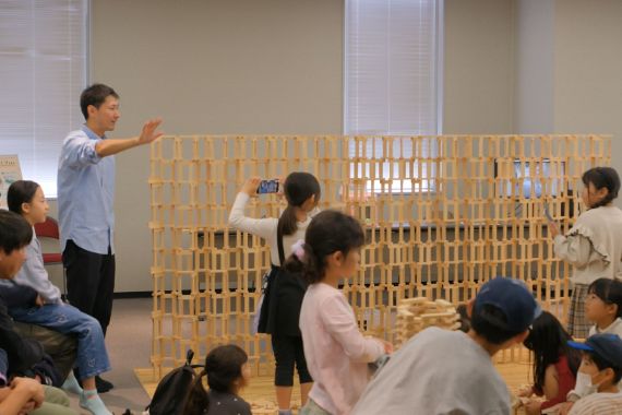 農林水産まつり（市産材つみきイベント）