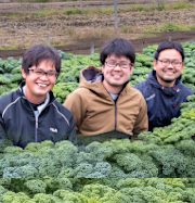 写真：博多ヨーロッパ野菜　柴田陽平さんたち