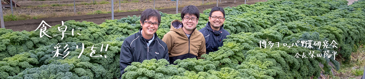 食卓に彩りを！！博多ヨーロッパ野菜研究会　会長　柴田陽平