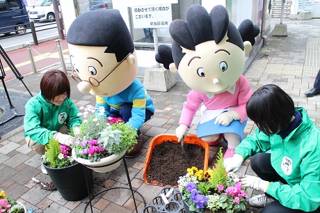 植え替えの様子1