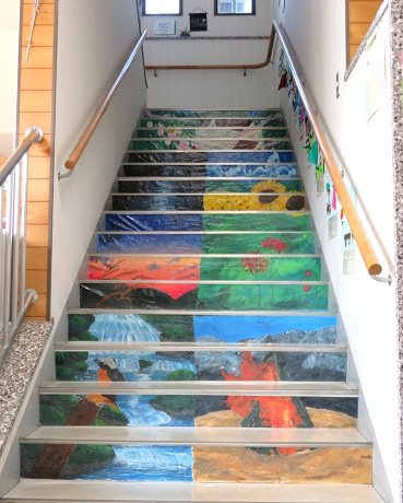 令和７年度脇山公民館階段アート