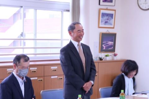 始めに久門会長にごあいさついただきました