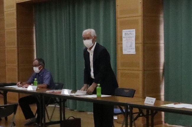 画像：一ノ瀬会長のあいさつ