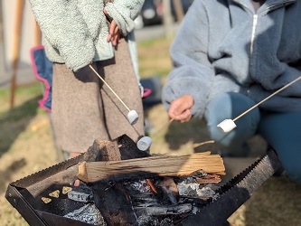 焼きマシュマロ体験の写真