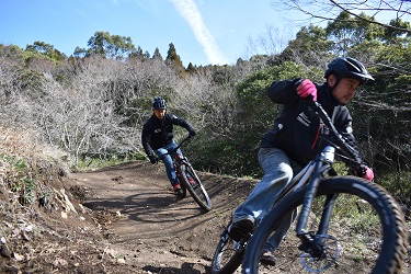 マウンテンバイク乗車体験の写真