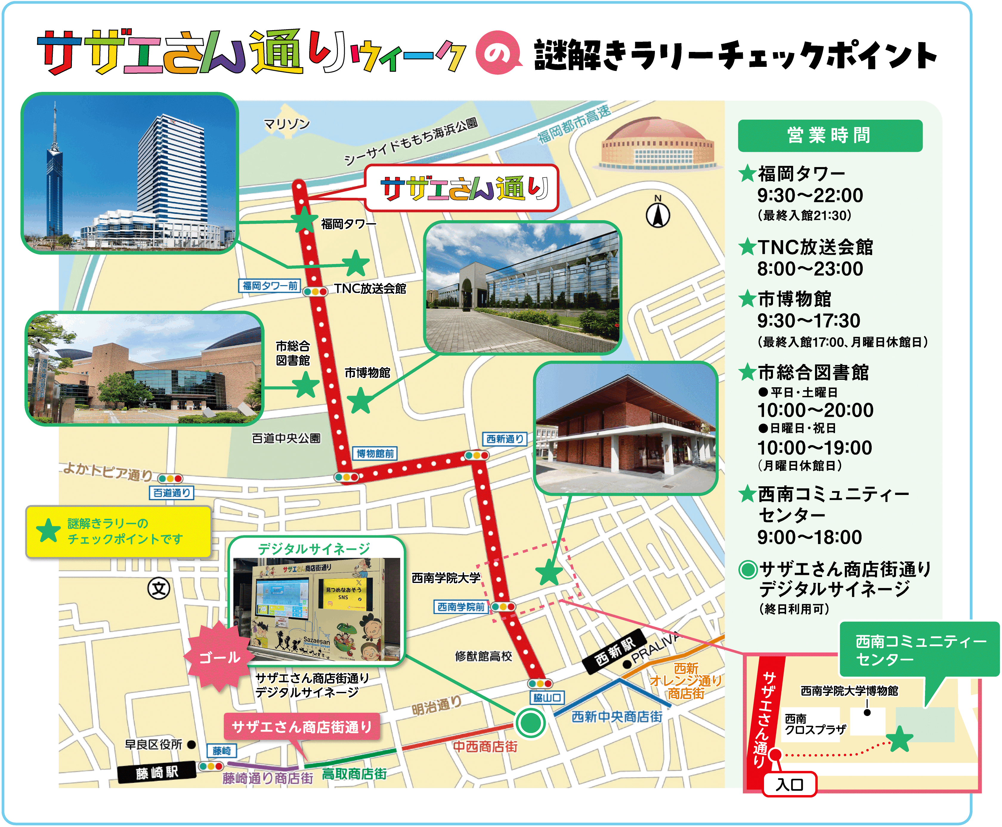 クイズラリーのマップ