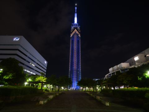 福岡タワーサザエさんイルミネーション１