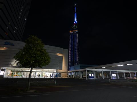 福岡タワーサザエさんイルミネーション３