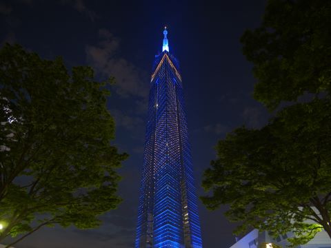 福岡タワー天の川イルミ６