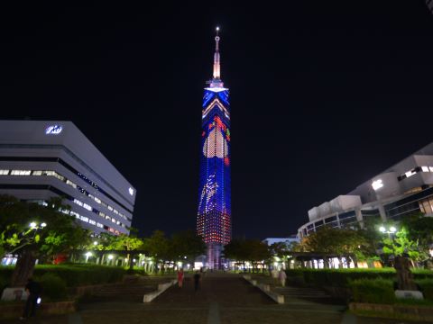 福岡タワーフルムーンイルミネーション１