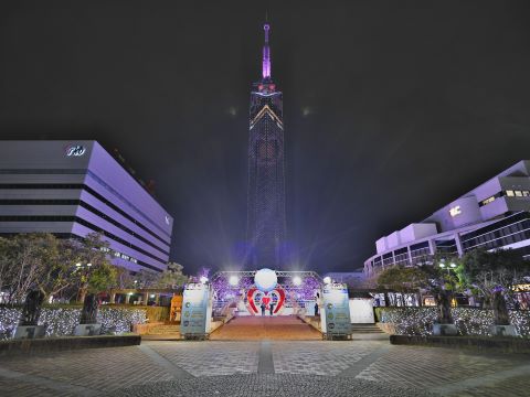 福岡タワーバレンタインイルミネーション１