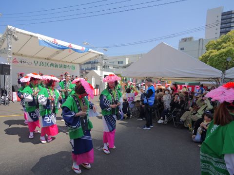 表敬セレモニー輪踊り