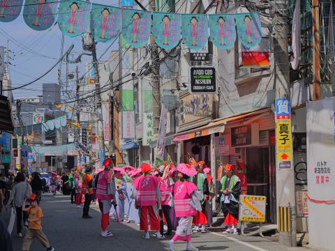 商店街パレード旗