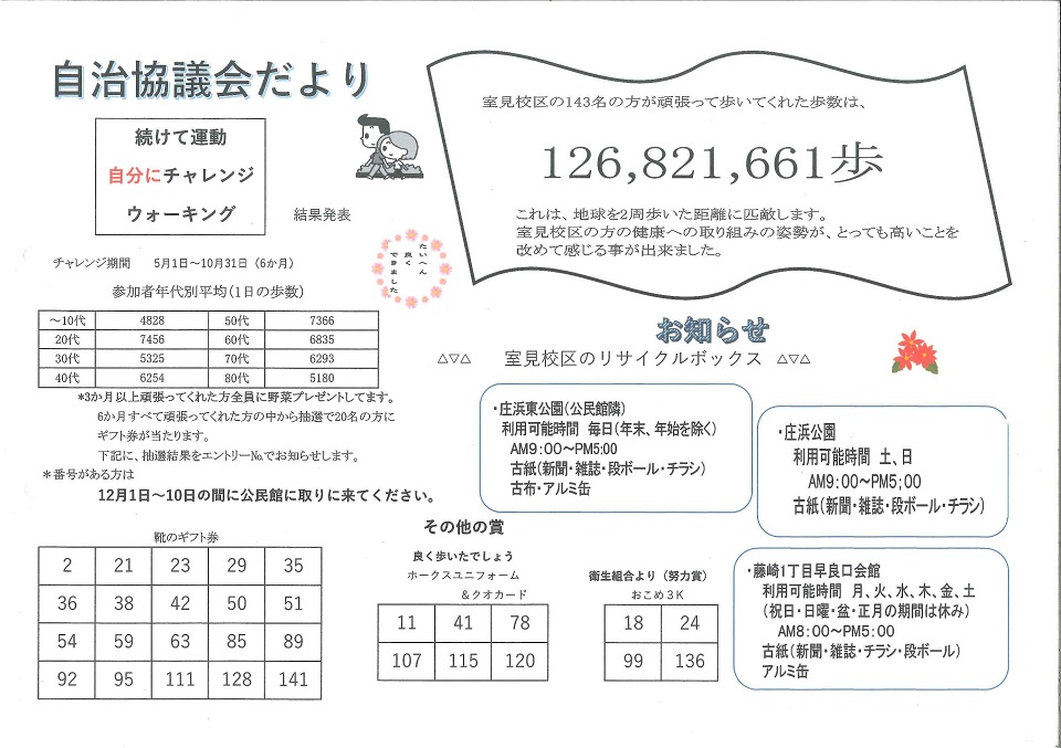 室見公民館だより12月号2ページ