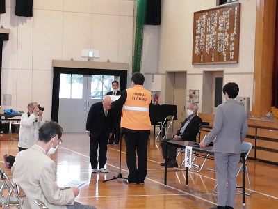 田隈校区から地域貢献者に感謝状