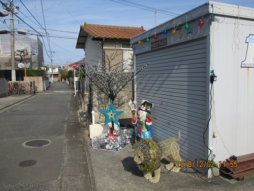 いいなか通りのクリスマス飾りその２