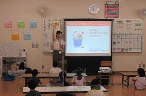 子ども向け（留守家庭子ども会）食品ロス講座写真
