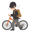 自転車盗難のイラスト
