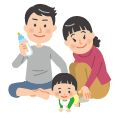 親子のイラスト
