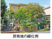 民有地の緑化例