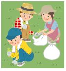 清掃ボランティアイラスト