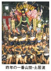 昨年の一番山笠・土居流