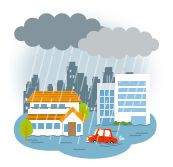 大雨イラスト