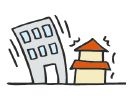 地震のイラスト