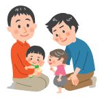 父子イラスト