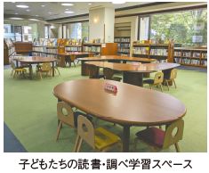 子どもたちの読書・調べ学習スペース