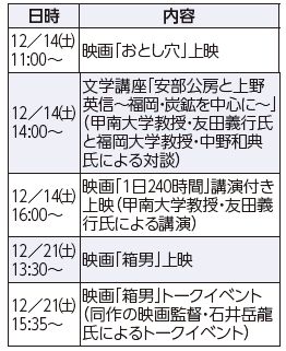 映像ホール・シネラ上映関連イベント
