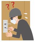 補助錠を取り付けると、侵入までに時間がかかります