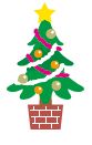 クリスマスツリーのイラスト