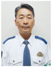 早良警察署交通課の山﨑謙一郎課長の写真