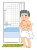 ヒートショックのイラスト