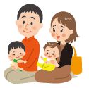 親子のイラスト