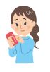 スマホによるオンライン申請のイラスト