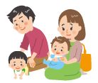 親子のイラスト