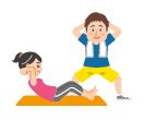 トレーニングのイラスト