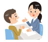 窓口対応のイラスト