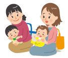 母子のイラスト