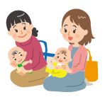 母子のイラスト