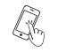 スマホでのオンライン手続きのイラスト
