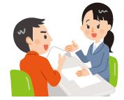 窓口対応のイラスト
