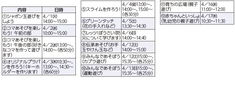 内容や日時は下記参照