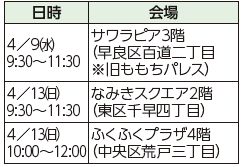 日時や会場は下記参照
