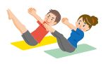 ピラティスのイラスト